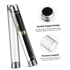 NOLITOY 2sets Cylinder Tube Pen Containers Acrylic Pen Display for Ballpoint Pencil Office Supplies 10pcs*2