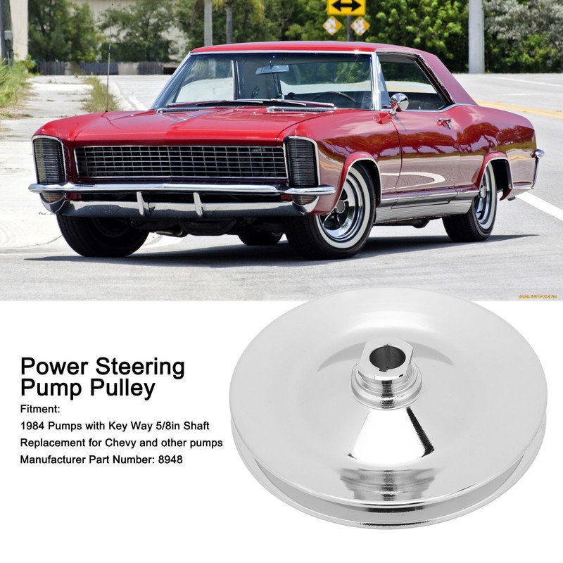 Single Groove Power Steering Pulley 5/8in Keyway Shaft 8948 Replacement