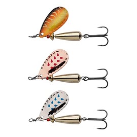 Abu Garcia Droppen 3 Pack, Fishing Hook, Hard Lures, Long Casting Vibration Spinner Blade Lures for Predator Fishing - Perch, Chub, Pike, Trout, Salmon, Sea Trout, Unisex, Assorted, 12g | 53mm