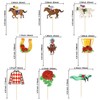 Gyufise 36Pcs Horse Cupcake Toppers Animal Decorations Clothing Jockey Horse