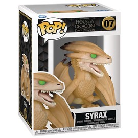 POP House of Dragon - Syrax Funko Vinyl Figure (Bundled with Compatible Box Protector Case), Multicolored, 3.75 inches