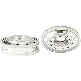 TAMIYA 56517 1:14 Truck Rims 22 mm Plastic Euro Look Chrome (Matte) Pack of 2