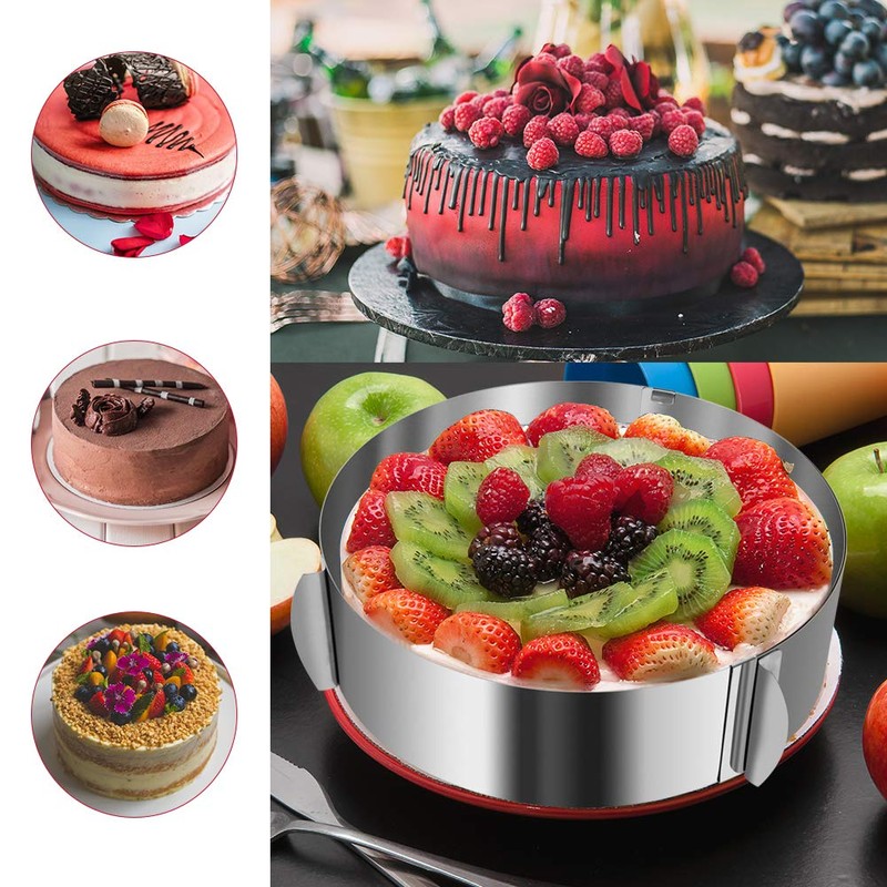 WIWAPLEX Anillo para tartas de 15,2 cm a 30,4 cm,