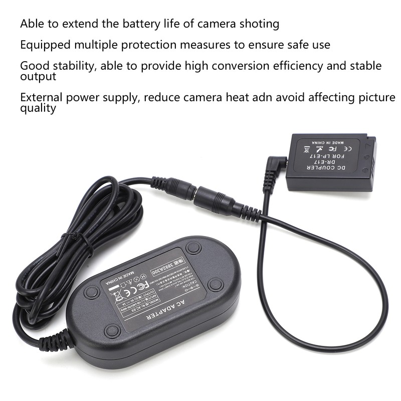 LPE17 Dummy Battery with AC Power Supply Adapter Fully Decoded