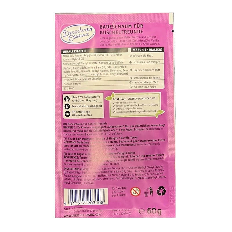 Dresdner Essenz Cuddle Buddy Bath Foam for Cuddly Friends 6