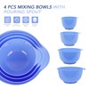 BoxedHome Mixing Bowl Set Plastic Salad Bowl Non-Slip Stackable Serving