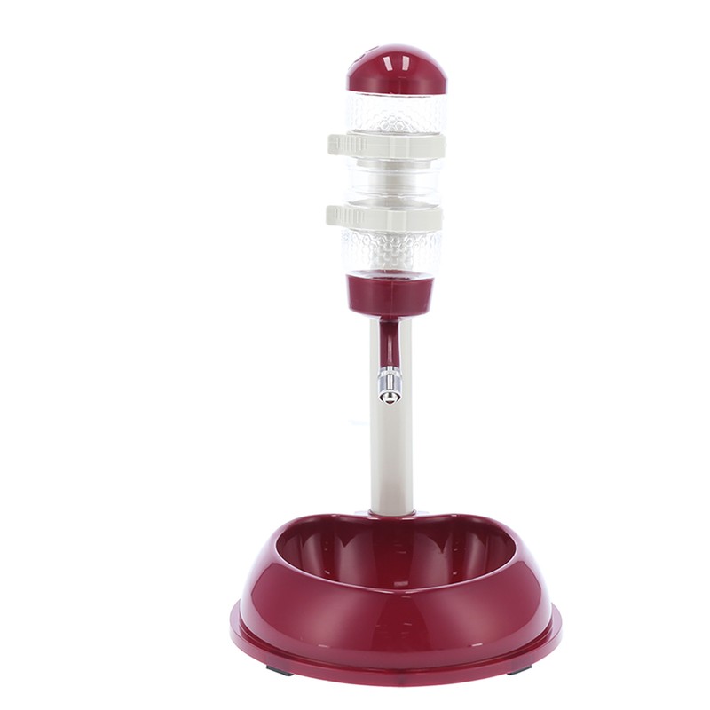 Pet Lift Drinking Fountain Food Automatic Feeding Dog Water Dispenser