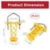 25 Pcs Tube Post Insulator, Electric Chain Link Fence, Extender