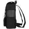 Expatrié Backpack Women Cotton Canvas & Vegan PU Leather Black