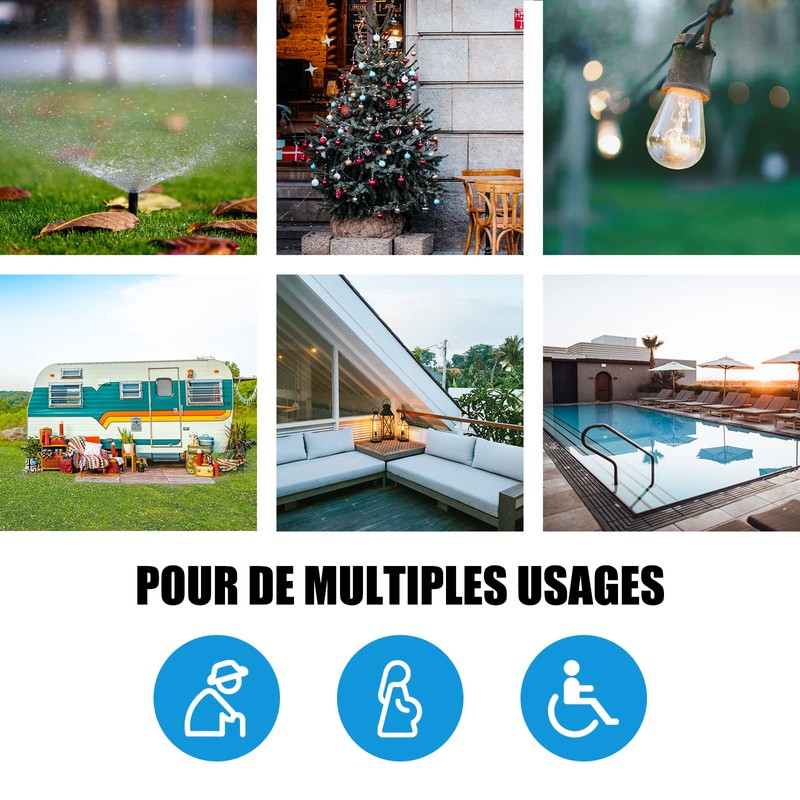 SURNICE Mini Outdoor Programmable Sockets IP44 Range 40M 2300W 2