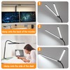 LED Desk Lamp, Double Head Desk Light with USB Charging