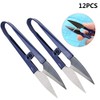 Atyhao 12Pcs U Sewing Scissors Clippers, 4 inch Small Thread