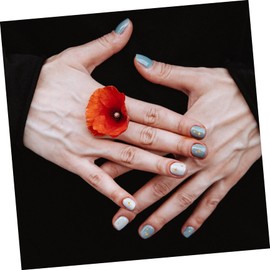 Mikinona 5 Sheets Nail Art Gems Stickers DIY Manicure Decals Glitter Nail Sticker