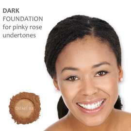 Demure Mineral Make Up, Dark Mineral Foundation Makeup, Concealer Makeup, Natural Makeup Made with Pure Crushed Minerals, Loose Face Powder. Demure Mineral Makeup