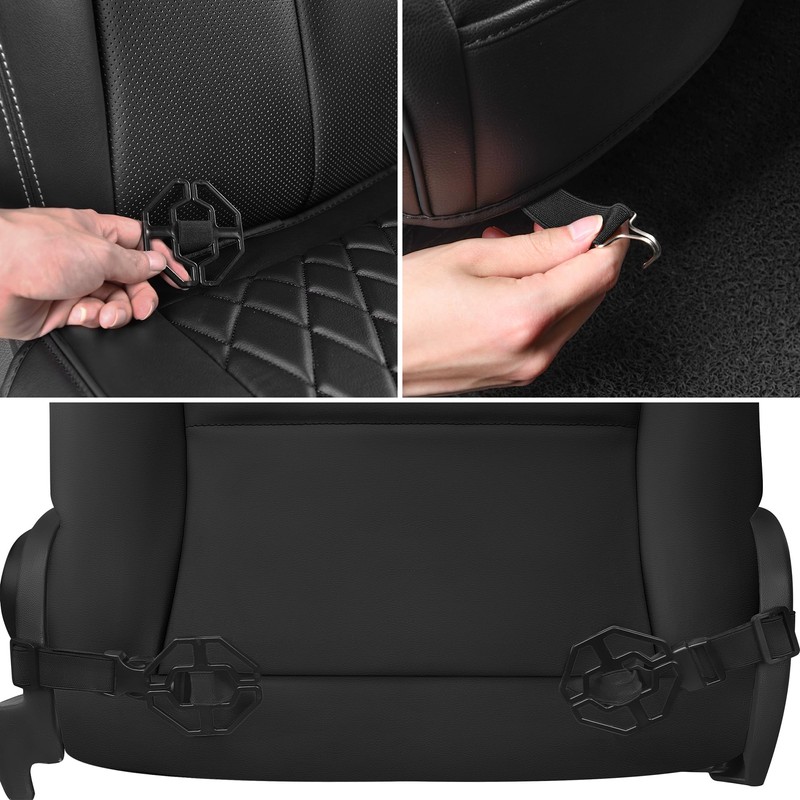 CAR PASS CAR PASS 2 Pack Leather Front Car Seat