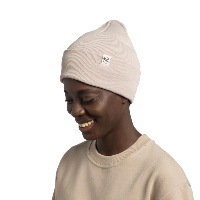 BUFF Unisex Knitted Hat, Birch, One Size EU