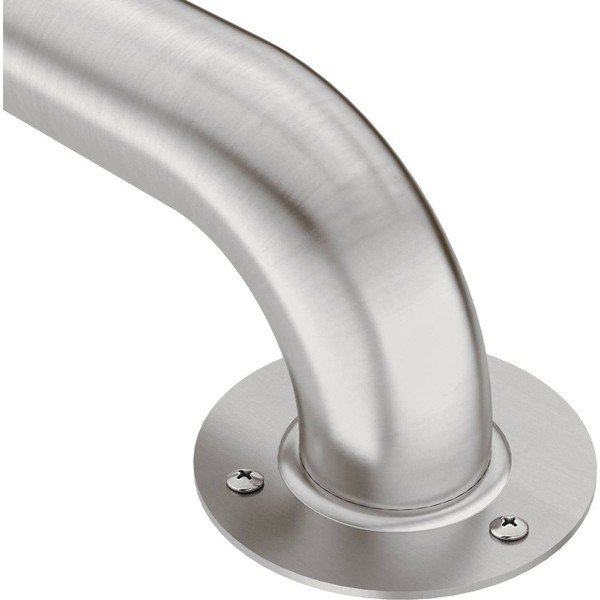 Moen R7436 Home Care Safety 36-Inch Stainless Steel Bathroom Grab Bar with Exposed Screws, 36 Inch, Stainless