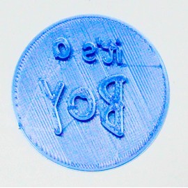 ITS A BOY TEXT WORDS FUN SCRIPT FONT BABY SHOWER GENDER REVEAL SPECIAL OCCASION COOKIE STAMP EMBOSSER BAKING TOOL 3D PRINTED MADE IN USA PR2823