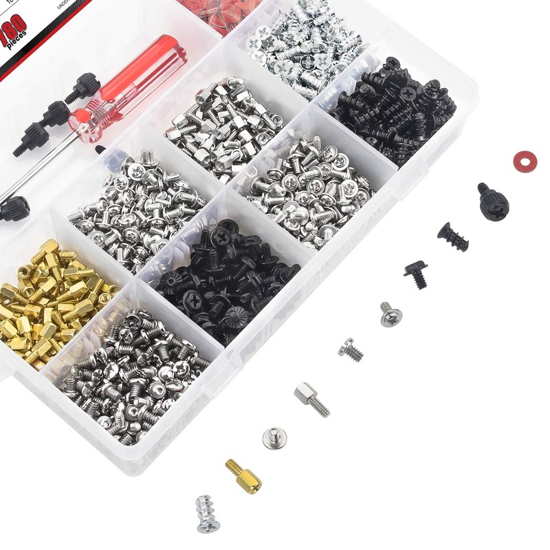 780PCS Computer Screw Kit, DYWISHKEY Computer Screw Standoffs Set Kit