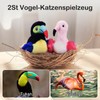 Migipaws 2 Pack Chirping Bird Cat Toy, Interactive Cat Toy