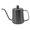 Long Narrow Coffee Kettle Black Stainless Steel Rustproof Small Pour
