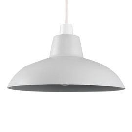 Retro Style Grey Metal Easy Fit Ceiling Pendant Light Shade