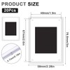 20 PCS Blank Photo Frame Acrylic Insert Fridge Magnets for
