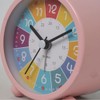 Hodeffior Rainbow Alarm Clock for Kids - Cartoon Luminous Silent