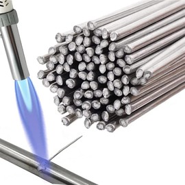 Low Temperature Hot Dipped Aluminum Silver Welding Rod Low Temperature Welding Rod Multi-function Welding Flux Cored Rod No Solder Powders Required Universal Welding Rod for Welding Alloy, Stainless