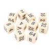 30PCS 6 Sided Number Dice 15.5mm Multiple Of 2 Number