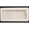 6" X 14" Floor Register with Louvered Design - Fixed