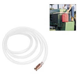 Gas Siphon Pump, 1/2" Copper Valve Safety Self Priming Tube, Multi-Purpose 3.3FT Shaker Siphon Hose, PVC Transparent Hand Pump, Fuel Transfer Pump for Gasoline, Oil, Diesel (1M)
