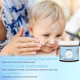 DESCHMUCK Organics Magnesium Lotion for Kids, Magnesium Lotion For Sleep, Topical Magnesium Cream Helps Stay Calm at Bedtime and During The Night (1PCS, 1)