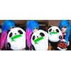 moodrush® Fat Panda Plush Cushion, 3D Panda with Bamboo and