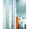 Spirella Kos Silver Metallic Effect Textile Polyester Shower Curtain, 180