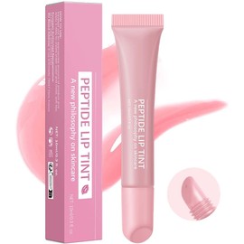 Lip Jam Brillo de Labios Hidratante Labial Voluminizador Bálsamo Labial de Larga Duración Tinte Labial Transparente Hidratante con Péptidos para Mujeres y Niñas, Labios No Pegajosos (1#)