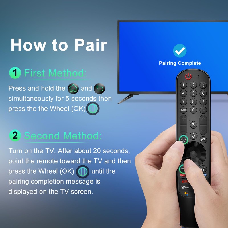 Voice Magic Replacement for LG-Smart-TV-Remote-Control 2018-2024,Universal for LG-Magic-Remote with Voice