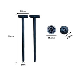 50 PCS Cable Tie Buckle, Heavy Duty Self-Locking Nylon Universal Zip Ties Holder for Car Repair - UV Resistant Black Automotive Clips, Fix Fenders/Engine Covers Without Tools (Black)