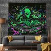 Onivein Blacklight Alien DJ Tapestry UV Reactive Space Galaxy Tapestry