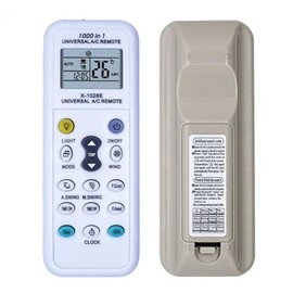 Universal Remote Control for AC, 1000-in-1, Compatible with Haier, Hitachi, LG, Sharp, Gree, Midea, Bosch, Toshiba, Sanyo Air Conditioners