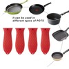 4 Pcs Silicone Hot Handle Holder, Non-Slip Potholder for Cast