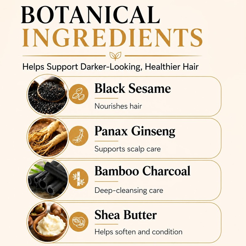 Gray Hair Reverse Bar Black Soap for Beard & Hair