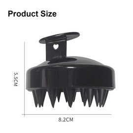 Ruayia Kopfhaut Massagebürste, Silikon Shampoo Bürste, Scalp Massager haarbürste für Peeling und Kopfmassage verwendet werden, des Haarwachstums, Schuppenreduktion um die Durchblutung - Schwarz