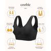 Coobie Seamless Comfort Bra,Black,X-Large