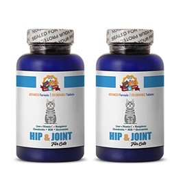 PETS HEALTH SOLUTION cat Joint Supplements - Hip and Joint Support - Cats Treat - Advanced Healthy Formula - cat glucosamine chew - 240 Treats (2 Bottle)