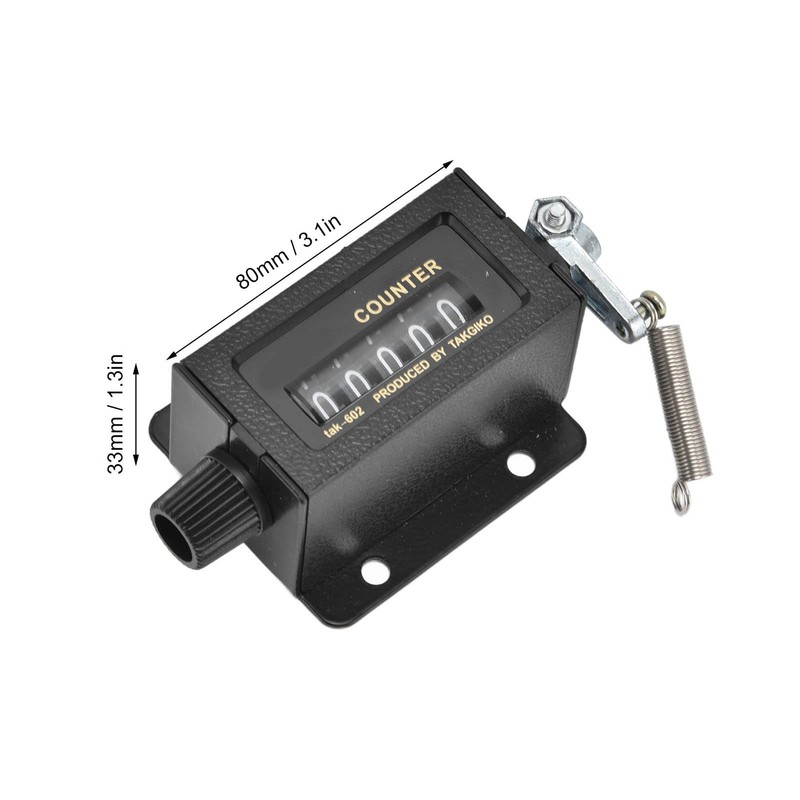Bale Counter, 5 Digit Counting Clear Accurate Mechanical Counter Reliable