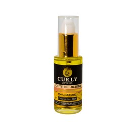 Curly Lovers Natural Jojoba Hair Oil for Curly Hair, Moisturizing and Nourishing Treatment, Anti-Frizz, 1.01 fl oz