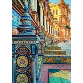 Buffalo Games - blanc - Spanish Tiles - 500 Piece Jigsaw Puzzle , White