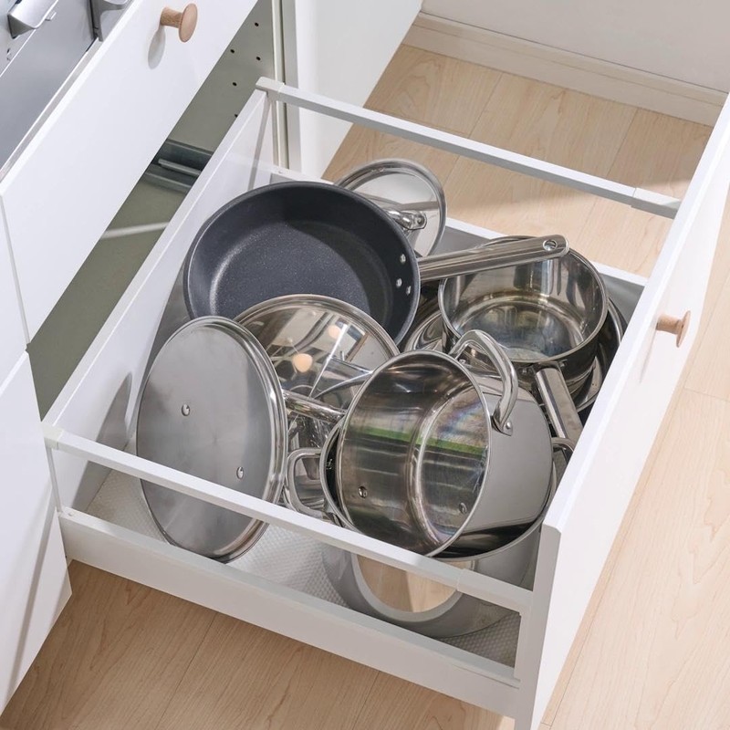 Ikea Variera Pot Lid Organizer, Stainless Steel, Set of 2