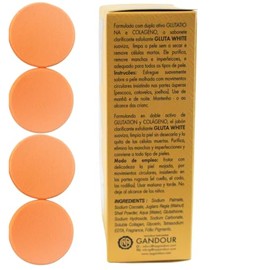 Gluta White Exfoliating Soap With Glutathione & Collagen Vitamin C with 4 Exfoliating, cleansing Pads Made In USA